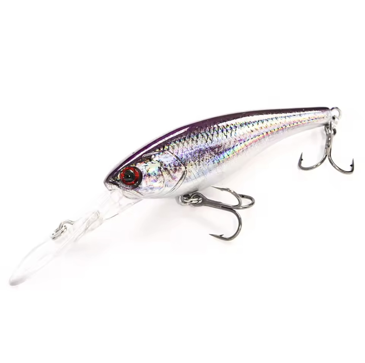 StrikeFlash Minnow 58SP - Purple + Silver